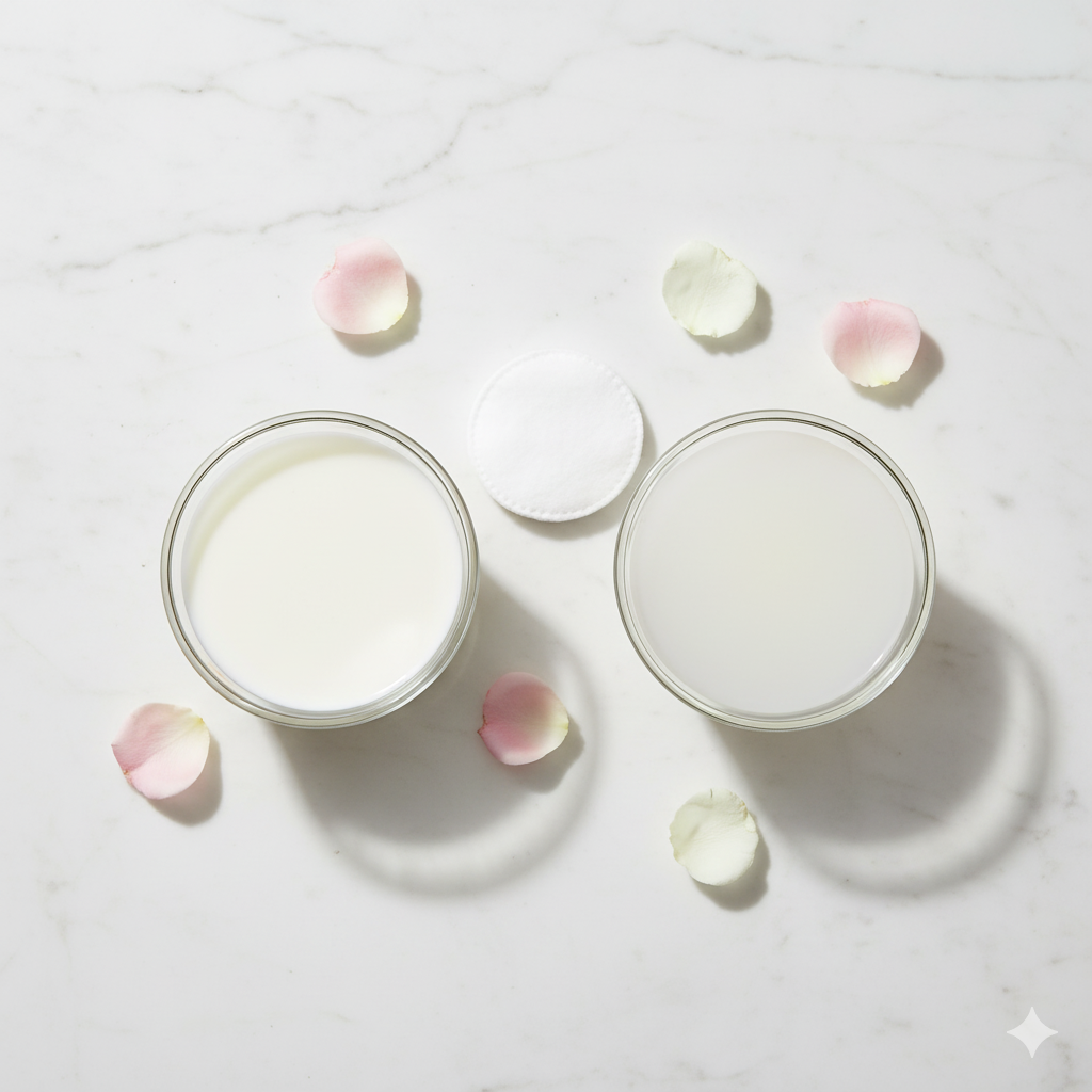 पिगमेंटेशन के लिए नेचुरल क्लींजर के रूप में कच्चा दूध।